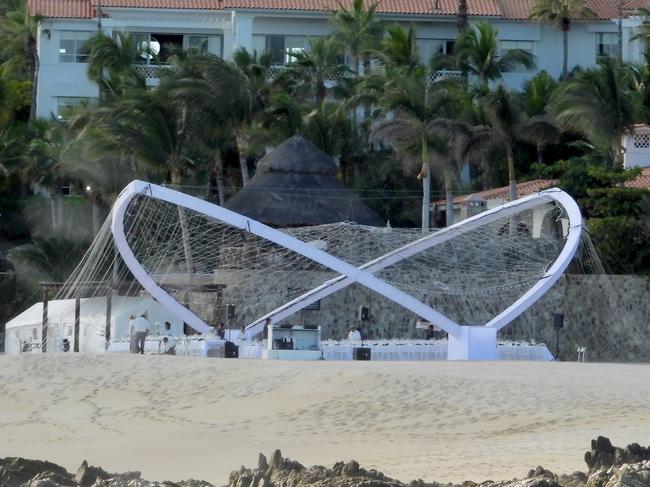 Guests will dine and dance under the giant outdoor structure. Picture: News Corp Australia