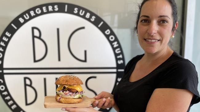 Penny Stylianou says house made burger buns are the secret to the success of her business Big Buns in Mornington. Picture: Lucy Callander