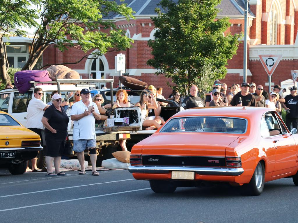 The annual Queenscliff Rod Run may have been called off this weekend, but rev heads still flocked to the town for an "unofficial" meet. Picture: Mike Dugdale