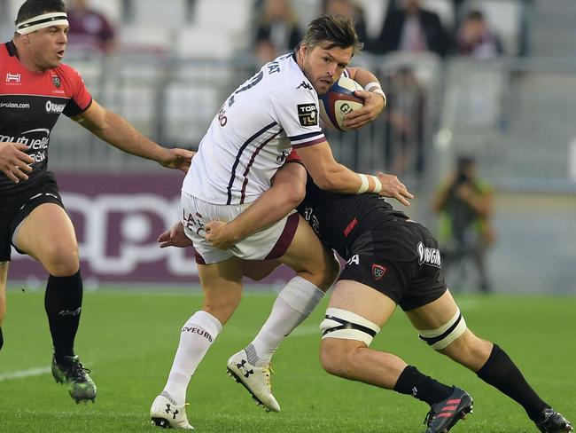 Adam Ashley-Cooper (C) did not enjoy his time playing for Bordeaux-Begles in the French Top 14 competition. Picture: AFP PHOTO
