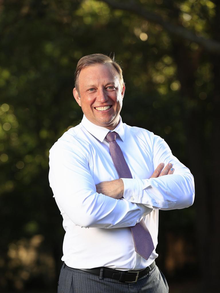 Premier Steven Miles in the Springwood electorate on the last day of the Queensland Election campaigning ahead of Saturdays Election Day. Pics Adam Head