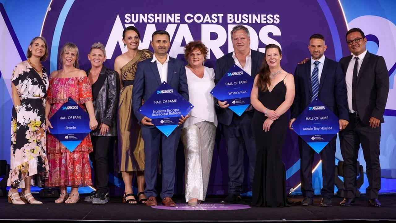 The Hall of Fame inductees 2024 at the Sunshine Coast Business Awards 2024.