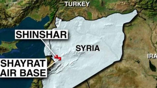 The missiles were targeted on the Shayrat Air Base, from which the chemical attack is believed to have been launched. Picture: Fox News