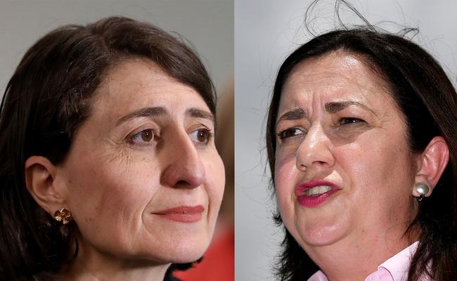 Gladys Berejiklian and Annastacia Palaszczuk.