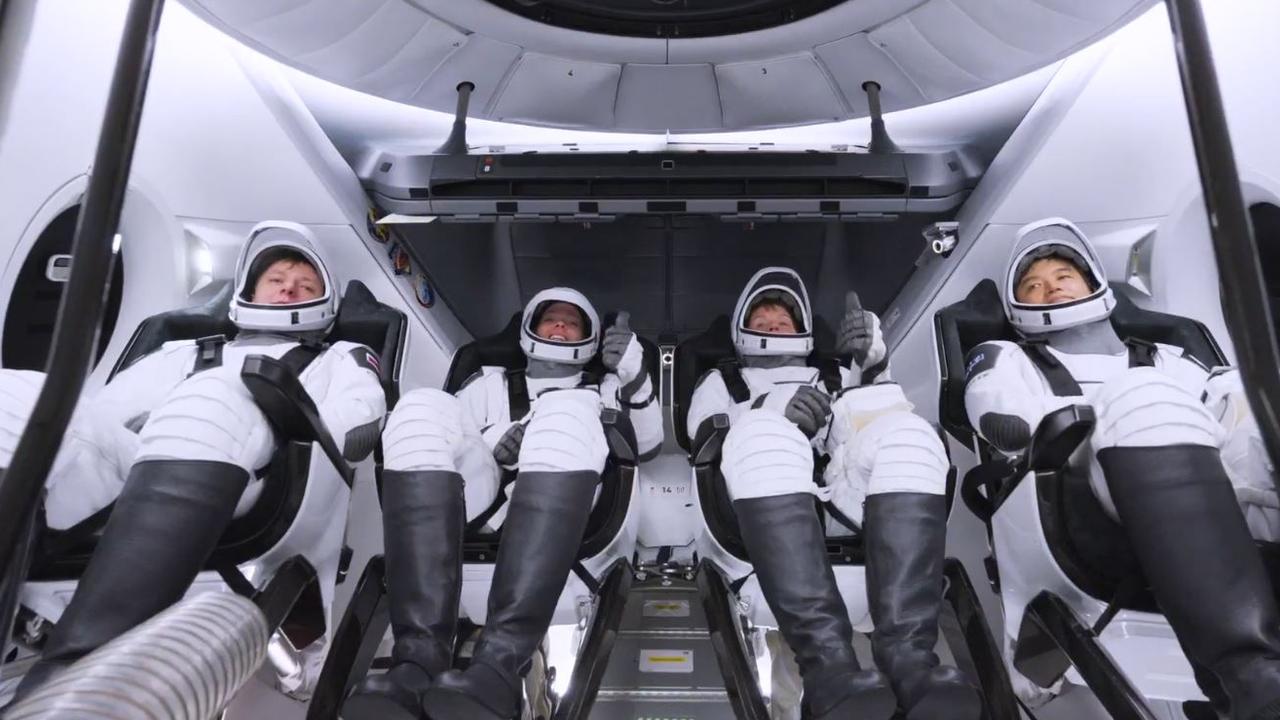 Crew-10 were ready for take off but the mission was scrubbed. Picture: X@SpaceX