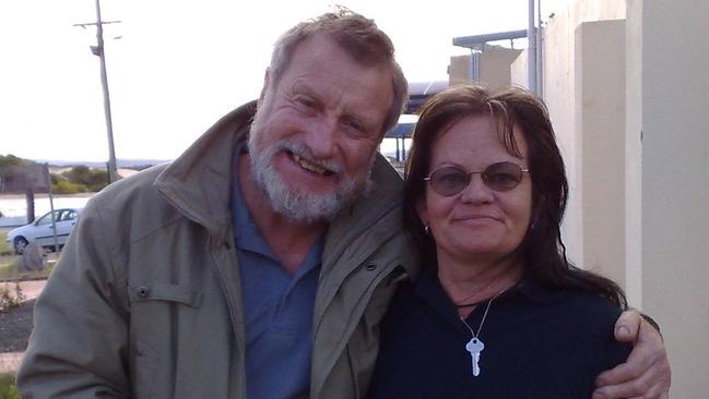 Lance Hargreaves, pictured with partner Karen Buchanan, refused Cramp’s demand to call a colleague to supply him drugs. Cramp then attacked and killed him. Picture: Supplied