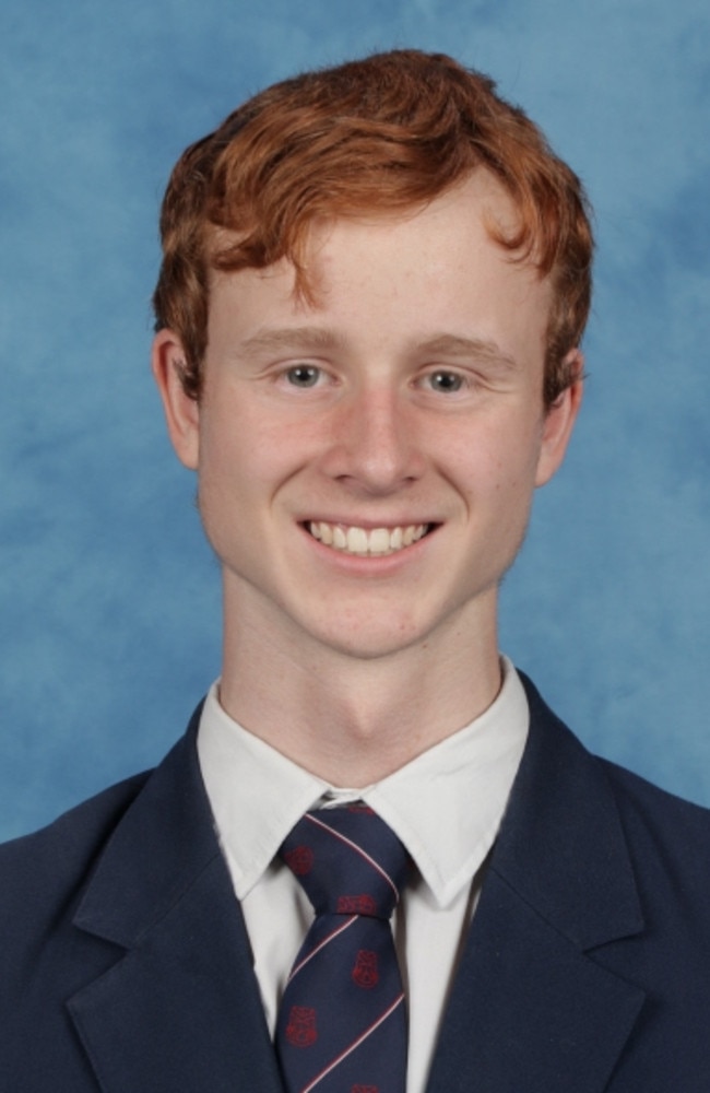 Lucas Consolati, top academic achiever at Canterbury College. Picture: Contributed