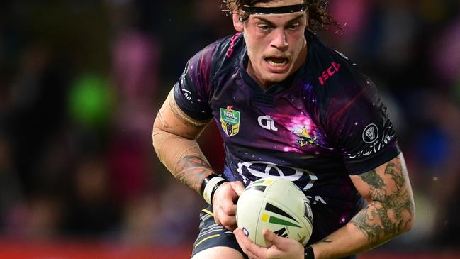 NRL Cowboys v Melbourne Storm at 1300Smiles Stadium, Townsville. . Ethan Lowe.