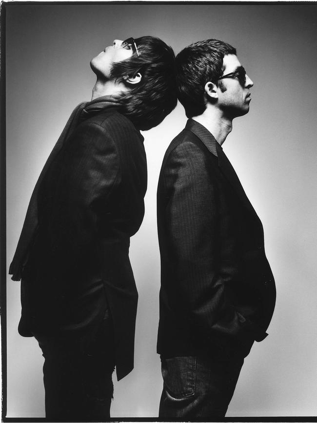 Noel and Liam (left) in 2002. Picture: supplied