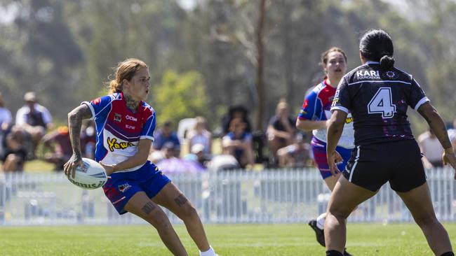 Women's Koori Knockout grand final, Redfern All Blacks vs Newcastle Yowies. Picture: Andrea Francolini