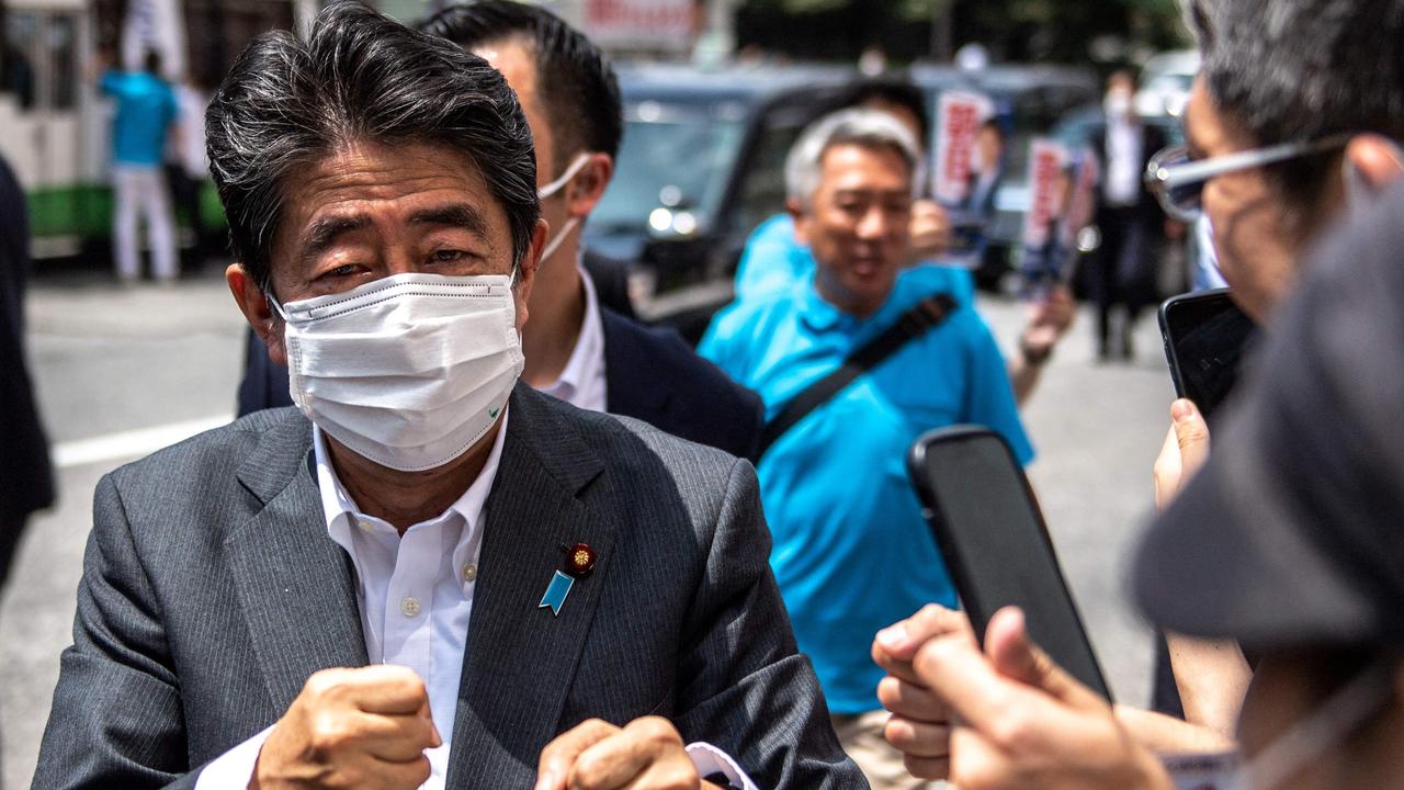 Former Japanese Prime Minister Shinzo Abe on June 22, 2022. Picture: Philip Fong/ AFP