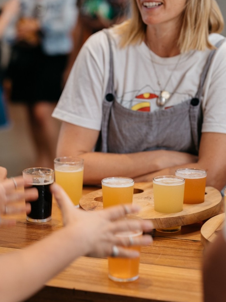 The new Stone and Wood Brewery offer various tasting board options.