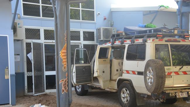 Wujal Wujal community members took refuge on the top of this health clinic vehicle during the colossal flood when it peaked on December 17. Picture: Bronwyn Farr