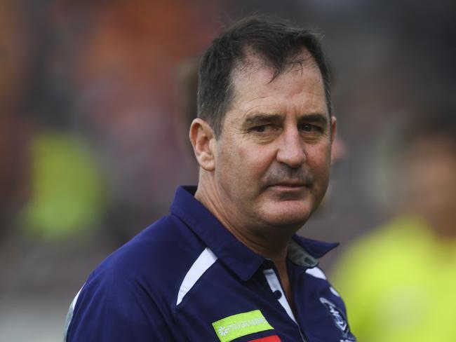 A young office worker alleges she was targeted by Dockers coach Ross Lyon at a boozy club function. Picture: AAP Image/Lukas Coch