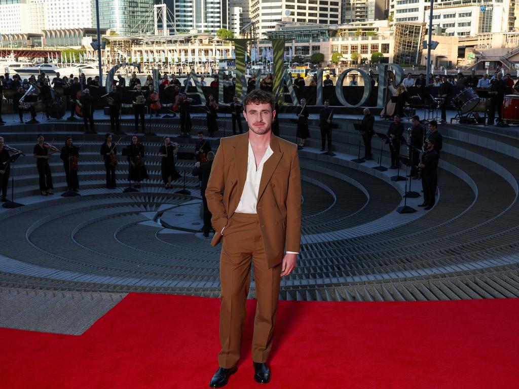 Paul Mescal attends the Australian Premiere of “Gladiator II”. Picture: Mark Metcalfe/Getty