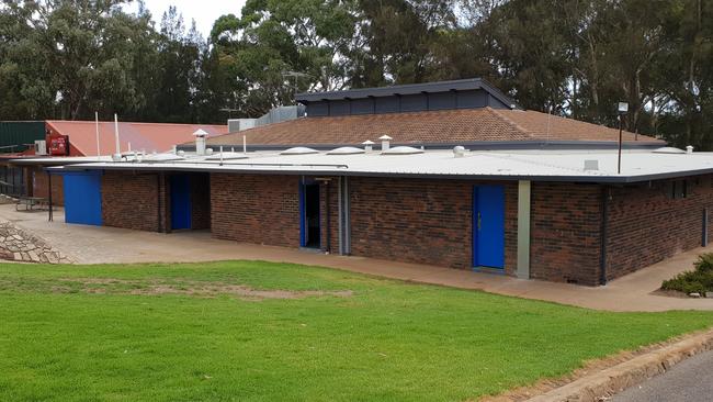 Out with the old: The former club and changerooms at Max Amber Sportsfield, which have been knocked down. Picture: Colin James