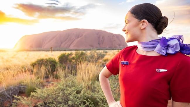 Virgin Australia are launching first flights to Uluru from Melbourne and Brisbane. Picture: Supplied.