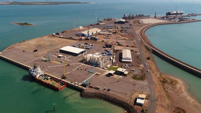 The Port of Darwin is owened by a Chinese company. Picture: ASCO