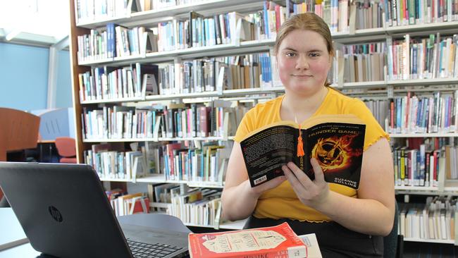 Aspiring young Gympie writer Jazmin Benkendorff.