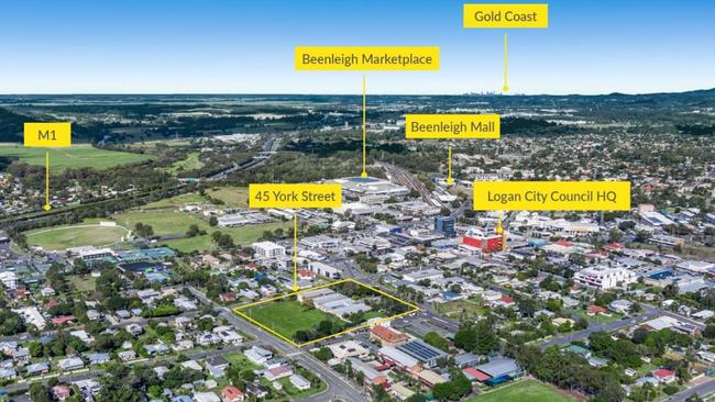 The site in Beenleigh is close to Logan council chambers and to the Gold Coast.