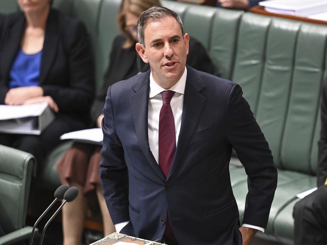 CANBERRA, Australia, NewsWire Photos. May 29, 2024: Federal Treasurer Jim Chalmers during Question Time at Parliament House in Canberra. Picture: NewsWire / Martin Ollman