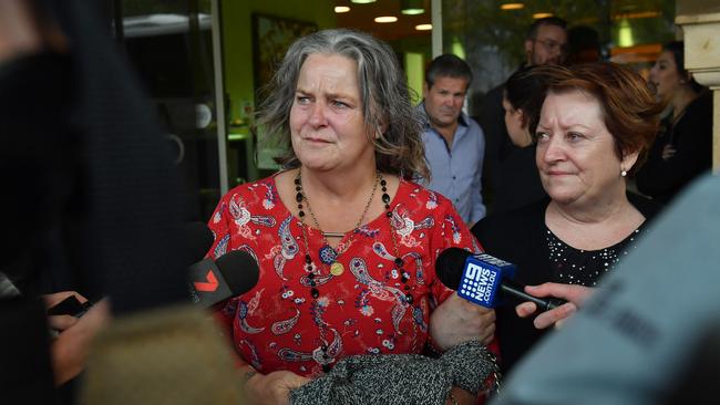 Jack Hanley’s mother Julie Kelbin outside court last week. Picture: AAP / Keryn Stevens