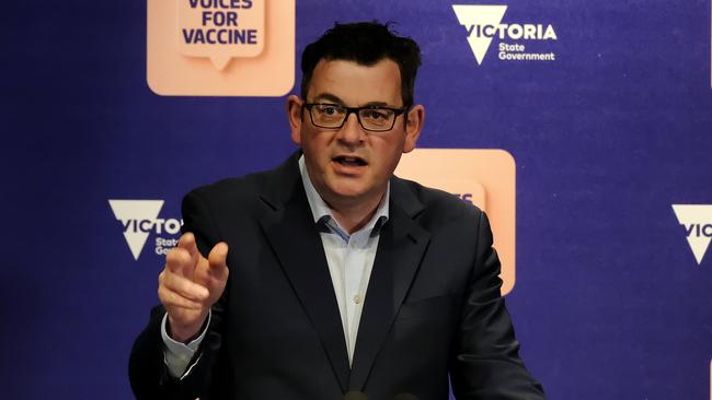 Daniel Andrews was happy to take potshots at Sydney until things turned bad. Picture: NCA NewsWire