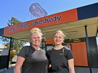 Lisa and Ashleigh Knight at the new Uncle Bill's Takeaway shop at Brassall. Picture: Cordell Richardson