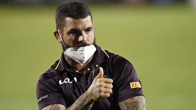 Adam Reynolds is a certain starter for the Broncos’ round-one clash against his former club South Sydney. Picture: Ian Hitchcock/Getty Images