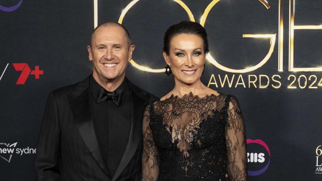 Mr Emdur and wife Sylvie at the Logies. Picture:NewsWire/Monique Harmer