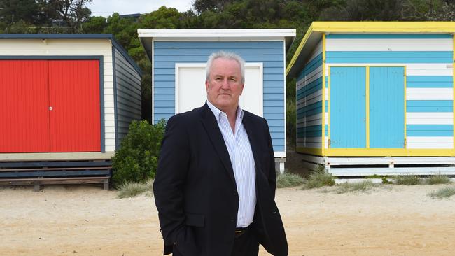 Mornington Peninsular Beach Box Association president Mark Davis at Mt Martha. Picture: Josie Hayden