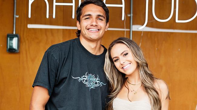 Jamarra Ugle-Hagan and Mia Fevola at the For The Love Festival at Urban Surf Picture: Jayden Ostwald,/Supplied