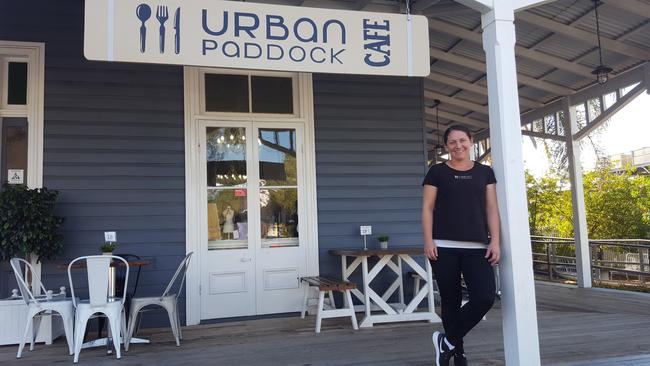 SLICE OF HISTORY: Melissa Harms has owned Urban Paddock for three years and enjoys seeing customers come in. Photo: Lachlan Berlin