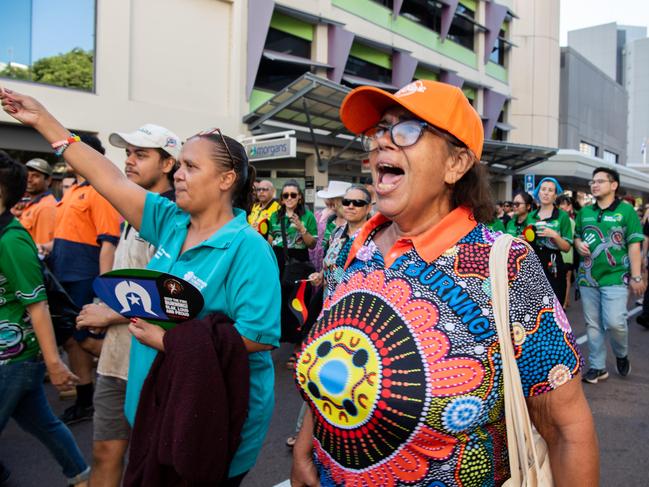 NAIDOC march, 2024. The theme this year is 'Keep the fire burning: Blak, loud and proud'. Picture: Pema Tamang Pakhrin