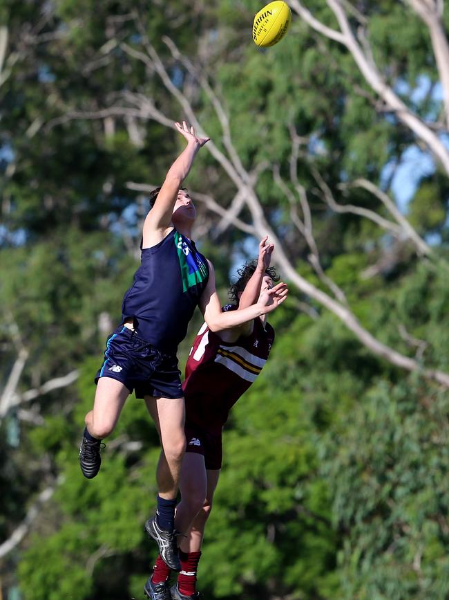 The big men fly. Picture David Clark