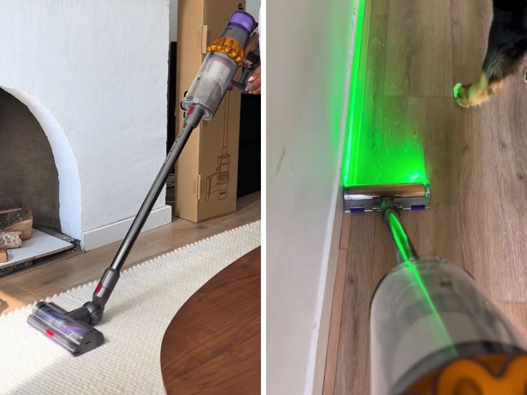 Dyson V15 Detect Absolute. Picture: TikTok/@sherrbournee.