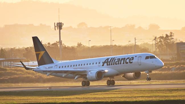 Alliance is expanding its fleet of Embraer 190 jets. Picture: Lyndon Mechielsen