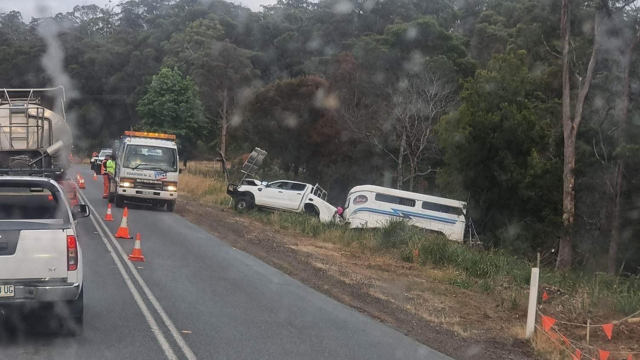 The crash scene at Rowella. Picture: File