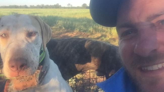 Darran Dutton (pictured) and his brother-in-law Mark Schultz were among those searching for Erwin Grotes after he was missing in thick bushland at Newee Creek. Picture: Supplied