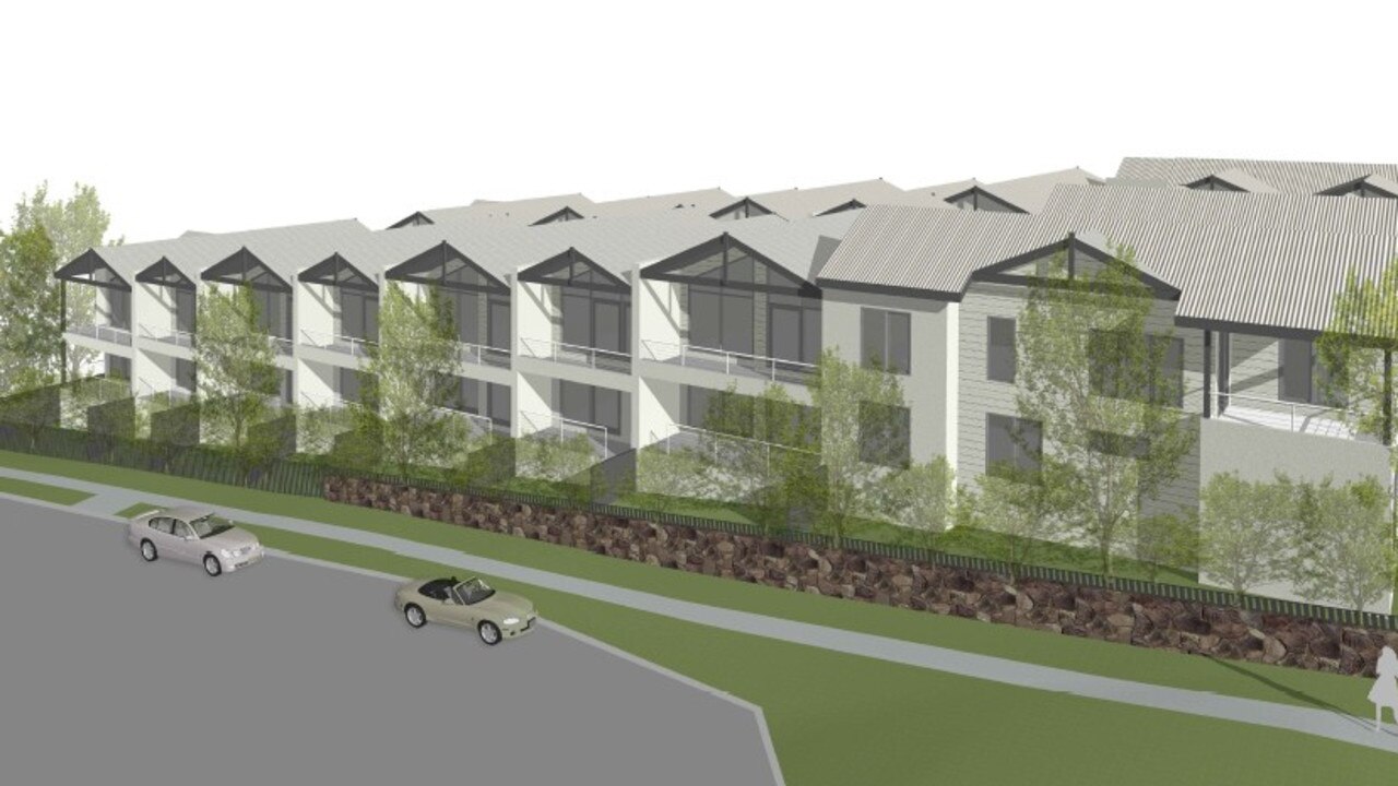 Mary Street view of the proposed units