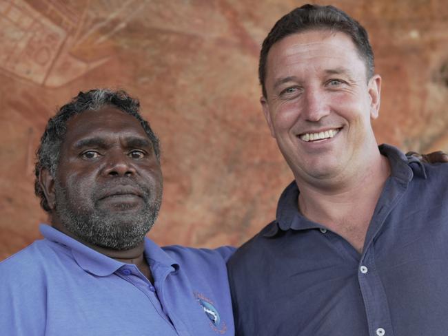 Sky News North Australia correspondent Matt Cunningham with Constantine Mamarika in his doco The Voice: Australia Decides. Picture: Sky News