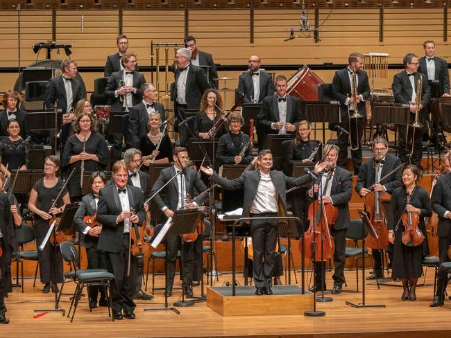 Queensland Symphony Orchestra takes a bow at QPAC's Concert Hall. Socials: Damien Anthony Rossi Pictures: Pete Wallis