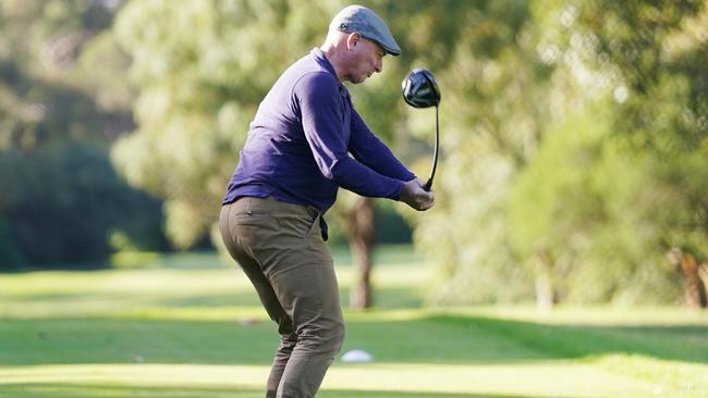 A golfer at Brighton Golf Course earlier this week. Picture: Michael Dodge