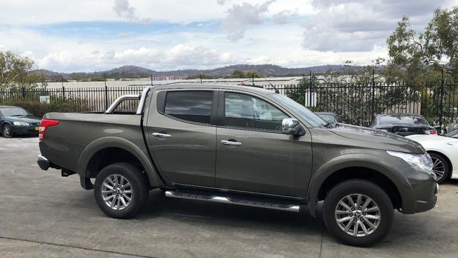 ACT police seized three horses and a Mitsubishi Triton ute during a fraud probe into Red Hill man Jeremiah Thomas James Deakin. Picture: Supplied/ACT Policing