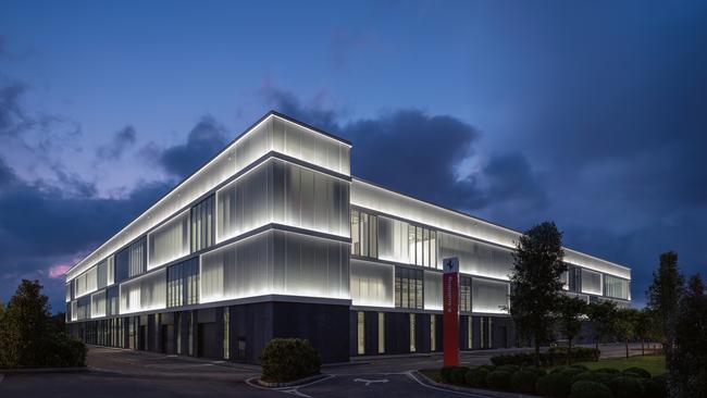 The architecturally-designed factory in Maranello marks a new era for Ferrari. Picture: Duccio Malagamba