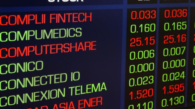 SYDNEY, AUSTRALIA  - Newswire Photos  AUGUST 07 2023: A general view of the digital boards at the ASX in Sydney as interest rates continue to rise.  Picture NCA Newswire/ Gaye Gerard