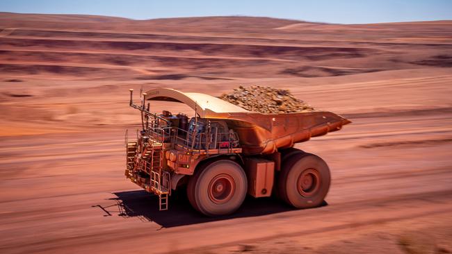 Singapore iron ore futures breaches $US122.25 a tonne. Picture – BHP