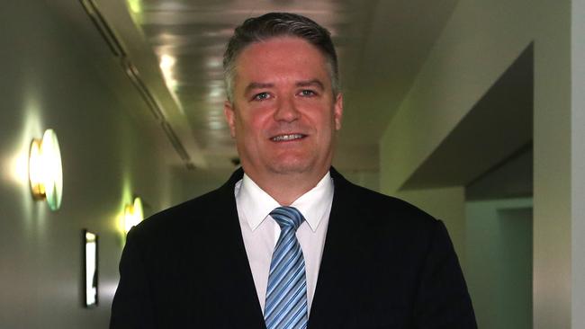 Minister for Finance Mathias Cormann said money was an important factor in education, but “it’s not the only factor”. Picture: Kym Smith