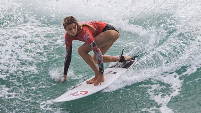 Molly Picklum surfing in Taiwan. Pic: WSL.
