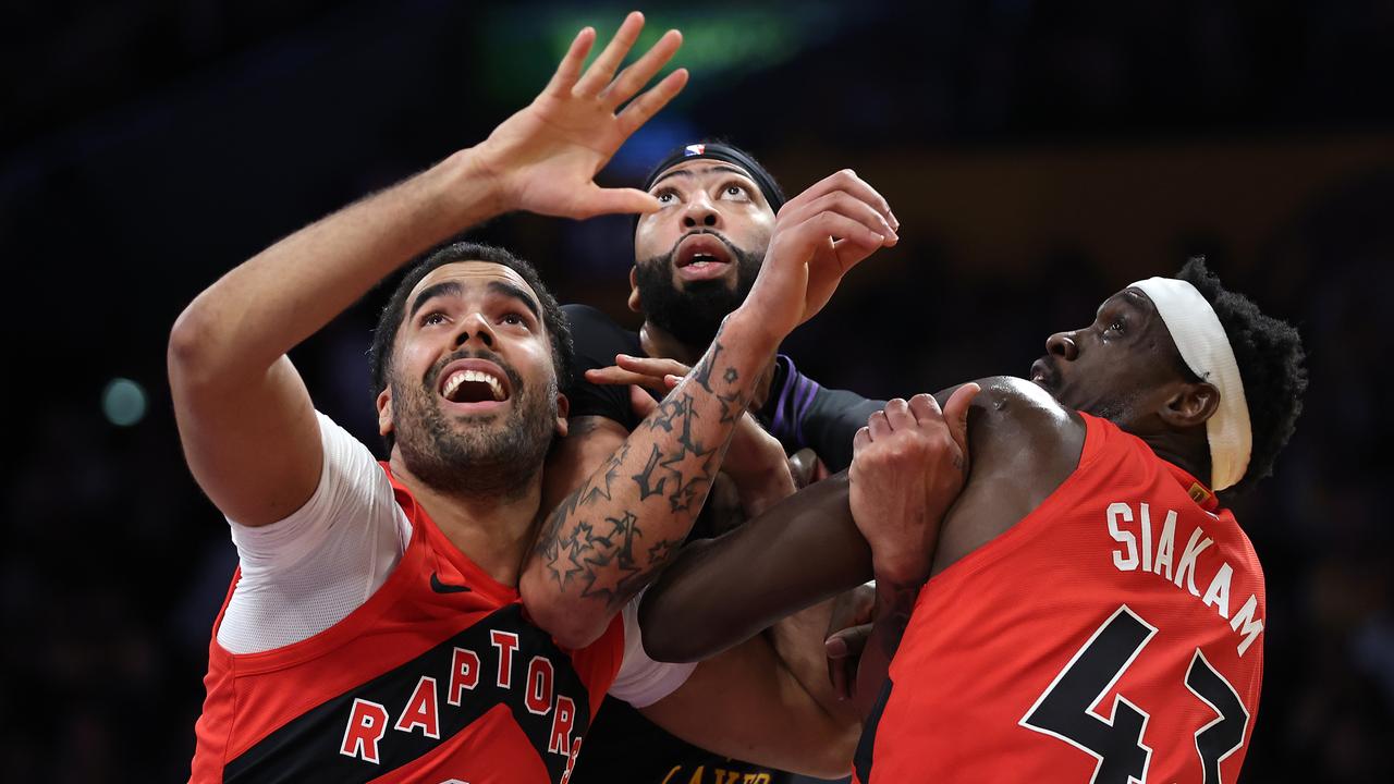 Jontay Porter (left) has been banned for life by the NBA. (Photo by Sean M. Haffey/Getty Images)